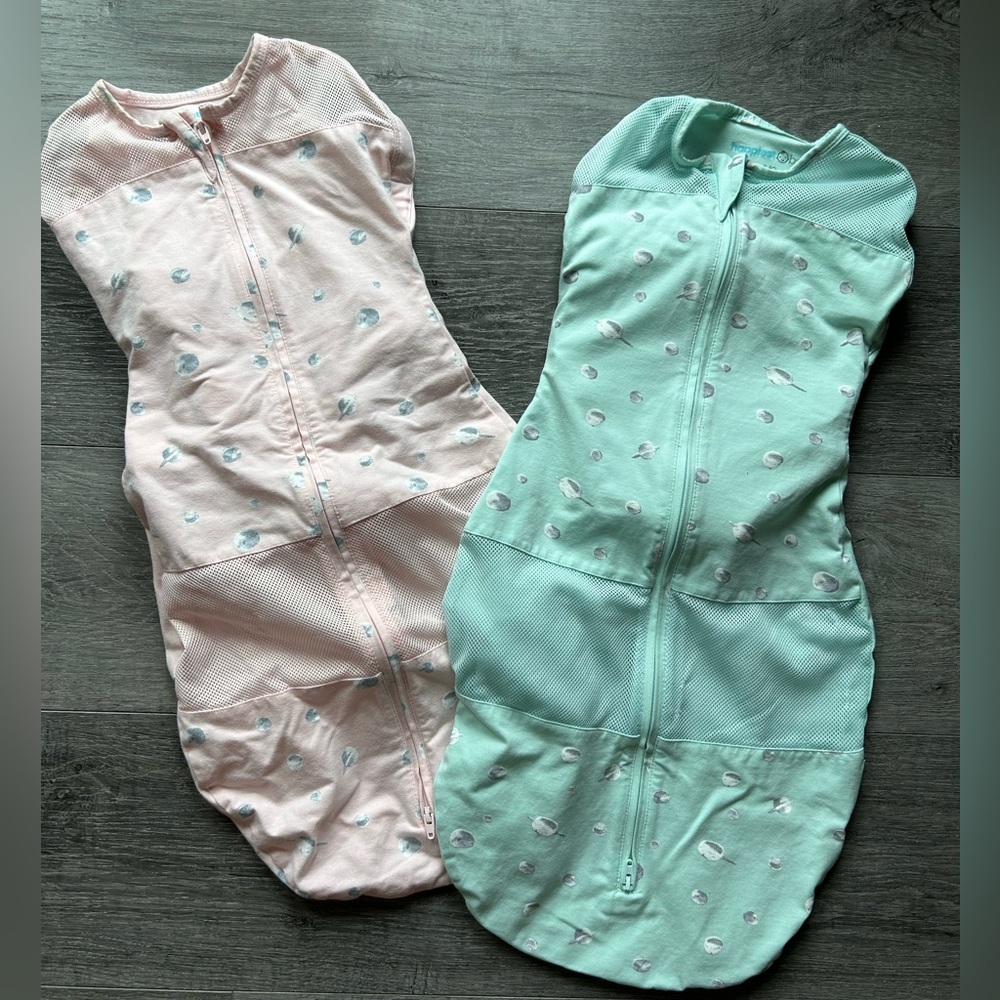 Set of Two Sleeppea Swaddles
